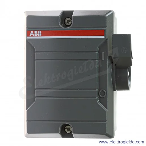 Rozłącznik bezpieczeństwa 2CMA142440R1000, BWS316FTPN, 16A, 3P, 7.5kW, w obudowie, IP65, szary Rozłącznik bezpieczeństwa 2CMA142440R1000, BWS316FTPN, 16A, 3P, 7.5kW, w obudowie, IP65, szary