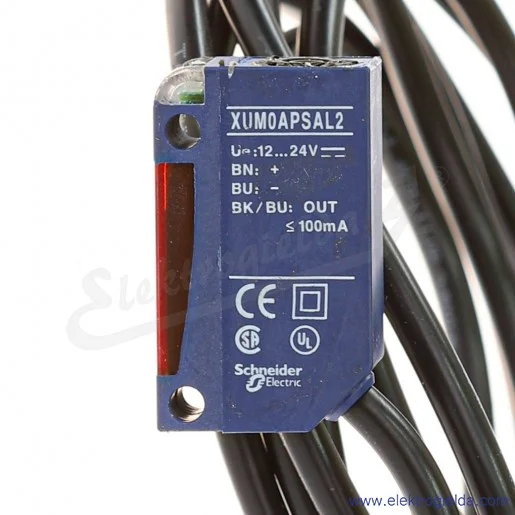 Czujnik fotoelektryczny XUM0APSAL2, 12..24VDC, PNP, 1NO1NC, przewód 2m Czujnik fotoelektryczny XUM0APSAL2, 12..24VDC, PNP, 1NO1NC, przewód 2m