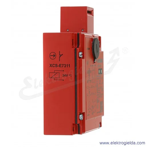 Wyłącznik krańcowy XCSE7311, 3P, 2NC+NO 24VAC/DC bezpieczeństwa, metalowy, blokowany elektromagnetycznie Wyłącznik krańcowy XCSE7311, 3P, 2NC+NO 24VAC/DC bezpieczeństwa, metalowy, blokowany elektromagnetycznie