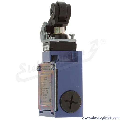 Wyłącznik krańcowy XCKM121, 2P 1NC+1NO migowe, dźwignia z rolką Wyłącznik krańcowy XCKM121, 2P 1NC+1NO migowe, dźwignia z rolką