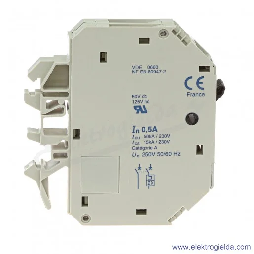 Wyłącznik silnikowy miniaturowy GB2CD05 1P+N, 0.5A Tesys GB2 Wyłącznik silnikowy miniaturowy GB2CD05 1P+N, 0.5A Tesys GB2