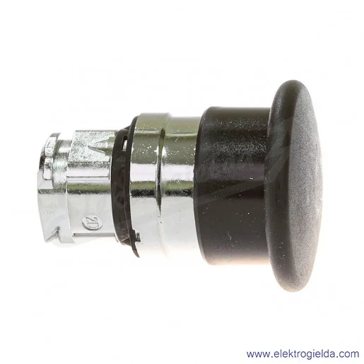 Napęd przycisku ZB4BC2 czarny grzybek, metalowy samopowrotny, fi 40mm Napęd przycisku ZB4BC2 czarny grzybek, metalowy samopowrotny, fi 40mm