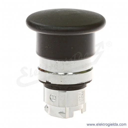 Napęd przycisku ZB4BC2 czarny grzybek, metalowy samopowrotny, fi 40mm Napęd przycisku ZB4BC2 czarny grzybek, metalowy samopowrotny, fi 40mm