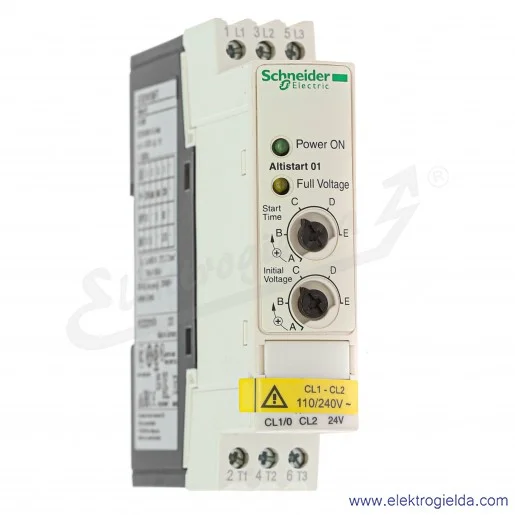 Softstart ATS01N106FT, 6A 1-3F/110-480VAC, 3kW Softstart ATS01N106FT, 6A 1-3F/110-480VAC, 3kW