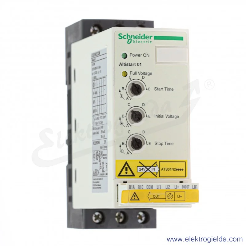 Softstart ATS01N212QN, 5.5kW, 12A, 3 fazowy 380-415VAC Softstart ATS01N212QN, 5.5kW, 12A, 3 fazowy 380-415VAC