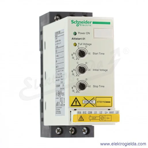 Softstart ATS01N212QN, 5.5kW, 12A, 3 fazowy 380-415VAC Softstart ATS01N212QN, 5.5kW, 12A, 3 fazowy 380-415VAC