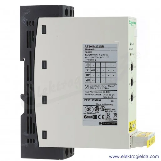 Softstart ATS01N232QN, 15kW, 32A 3 fazowy, 380-415VAC Softstart ATS01N232QN, 15kW, 32A 3 fazowy, 380-415VAC