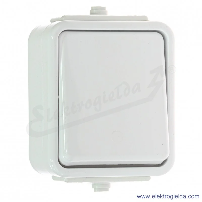 Łącznik pojedyńczy WNT100C01 biały, 10A 250V, IP44, Cedar Łącznik pojedyńczy WNT100C01 biały, 10A 250V, IP44, Cedar