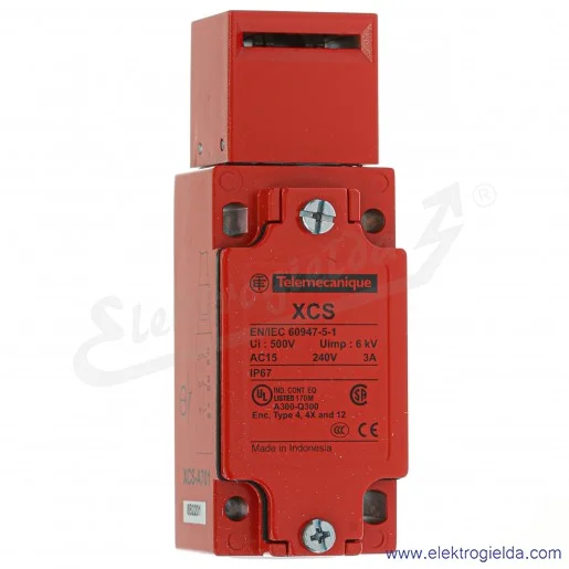 Wyłącznik krańcowy XCSA701 bezpieczeństwa, 3P, 2NC+NO Stop, Preventa Wyłącznik krańcowy XCSA701 bezpieczeństwa, 3P, 2NC+NO Stop, Preventa