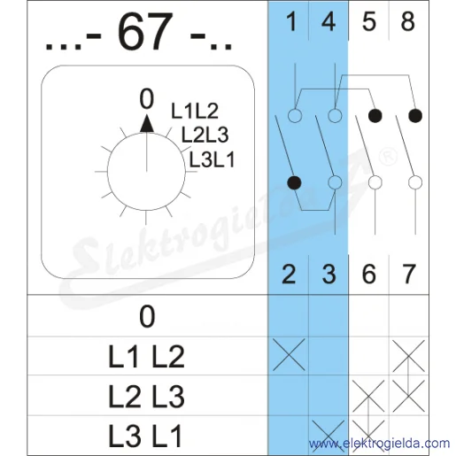 Schemat łączenia 4G10-67-U Schemat łączenia 4G10-67-U