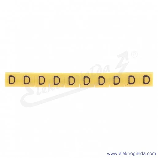 Oznacznik opisowy E04ZP-01020202500, OZ 1 *D*, żółty, 100szt Oznacznik opisowy E04ZP-01020202500, OZ 1 *D*, żółty, 100szt