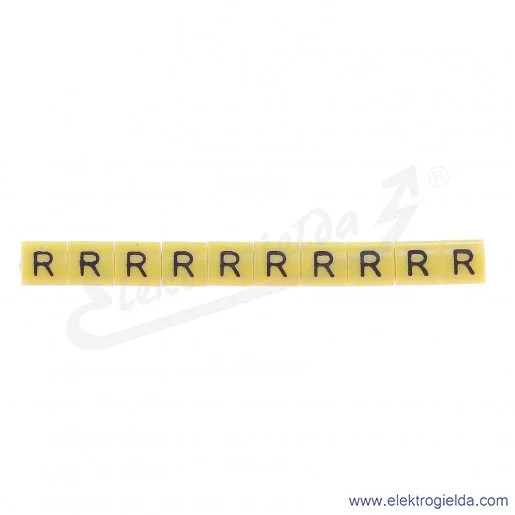 Oznacznik opisowy E04ZP-01020204000, OZ 1 *R*, żółty, 100szt Oznacznik opisowy E04ZP-01020204000, OZ 1 *R*, żółty, 100szt