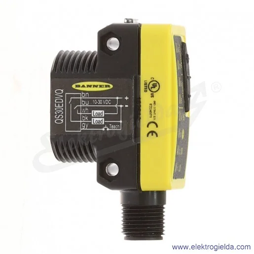 Czujnik odbiciowy 76092, QS30EDVQ, 1400mm, 10-30VDC, złącze M12 4P Czujnik odbiciowy 76092, QS30EDVQ, 1400mm, 10-30VDC, złącze M12 4P