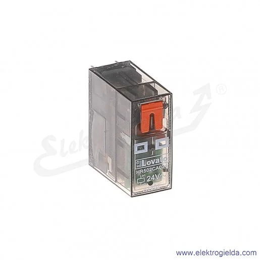 Przekaźnik HR502CA024 2P 8A 24VAC wskaźnik LED Przekaźnik HR502CA024 2P 8A 24VAC wskaźnik LED