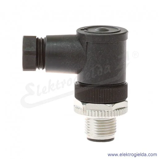 Wtyczka kątowa 8004806, WWASC4K, M12 męska 4-piny, terminal śrubowy Wtyczka kątowa 8004806, WWASC4K, M12 męska 4-piny, terminal śrubowy