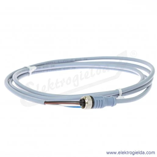 Przewód czujnika 8007046, WAK4-2/P00 M12, złącze M12 4P żeńskie, przewód 2 metry Przewód czujnika 8007046, WAK4-2/P00 M12, złącze M12 4P żeńskie, przewód 2 metry
