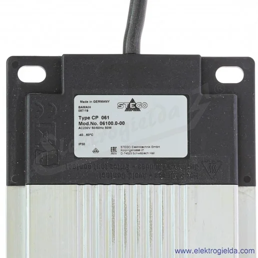 Grzejnik półprzewodnikowy 06100.0-00, CP 061 50W, 230VAC, przykręcany Grzejnik półprzewodnikowy 06100.0-00, CP 061 50W, 230VAC, przykręcany