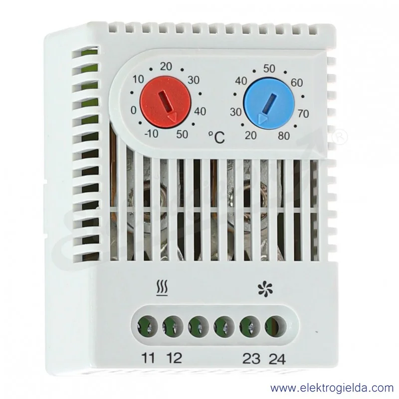 Termostat do ogrzewania i chłodzenia 01175.0-00, ZR011, 1NC -10...+50°C, 1NO +20...+80°C, 250VAC, IP20 Termostat do ogrzewania i chłodzenia 01175.0-00, ZR011, 1NC -10...+50°C, 1NO +20...+80°C, 250VAC, IP20