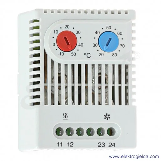 Termostat do ogrzewania i chłodzenia 01175.0-00, ZR011, 1NC -10...+50°C, 1NO +20...+80°C, 250VAC, IP20 Termostat do ogrzewania i chłodzenia 01175.0-00, ZR011, 1NC -10...+50°C, 1NO +20...+80°C, 250VAC, IP20