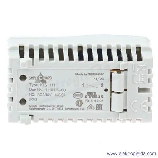 Termostat do chłodzenia 11101.0-00, KTS111 0...+60*C, 1NO, IP20 (do wentylatora) Termostat do chłodzenia 11101.0-00, KTS111 0...+60*C, 1NO, IP20 (do wentylatora)