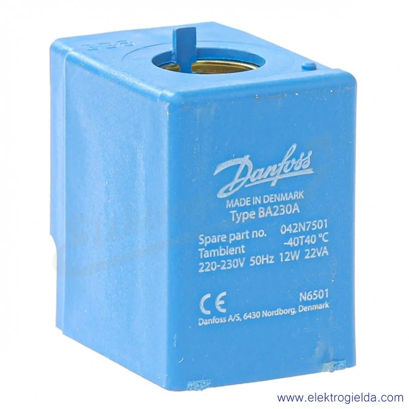 Cewka elektromagnetyczna 042N7501, BA230A, 3P niebieska, 230VAC Cewka elektromagnetyczna 042N7501, BA230A, 3P niebieska, 230VAC