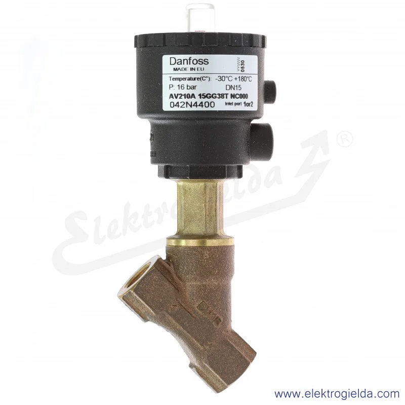 Zawór pneumatyczny 042N4400, AV210A 15G, G3/8, funkcja NC Zawór pneumatyczny 042N4400, AV210A 15G, G3/8, funkcja NC