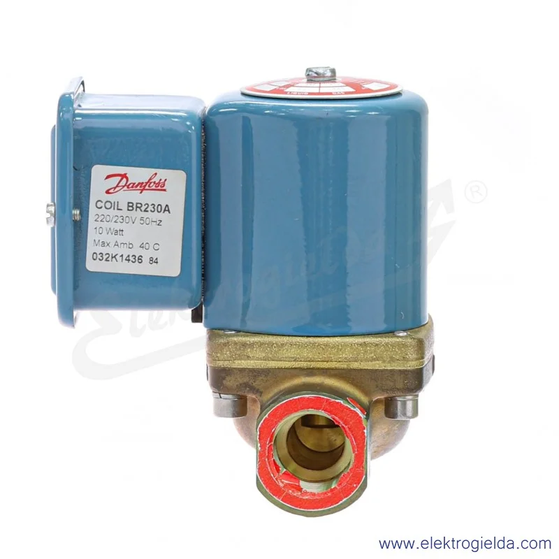 Zawór elektromagnetyczny 032U3807, EV225B 25B, G1, 2/2, NC, cewka 24VAC Zawór elektromagnetyczny 032U3807, EV225B 25B, G1, 2/2, NC, cewka 24VAC