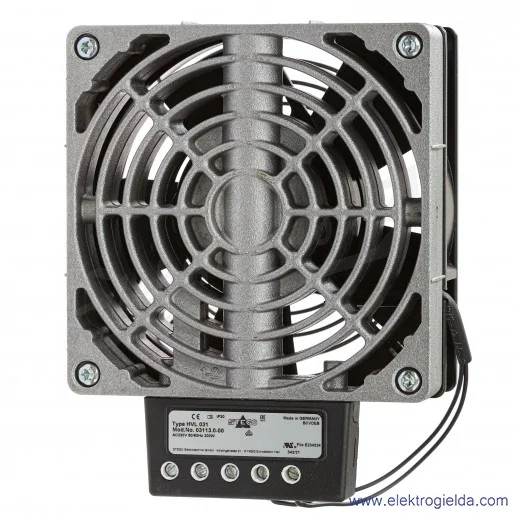 Dmuchawa grzewcza 03113.0-00, HVL031, 200W, 230VAC, 108m3/h, montaż DIN Dmuchawa grzewcza 03113.0-00, HVL031, 200W, 230VAC, 108m3/h, montaż DIN