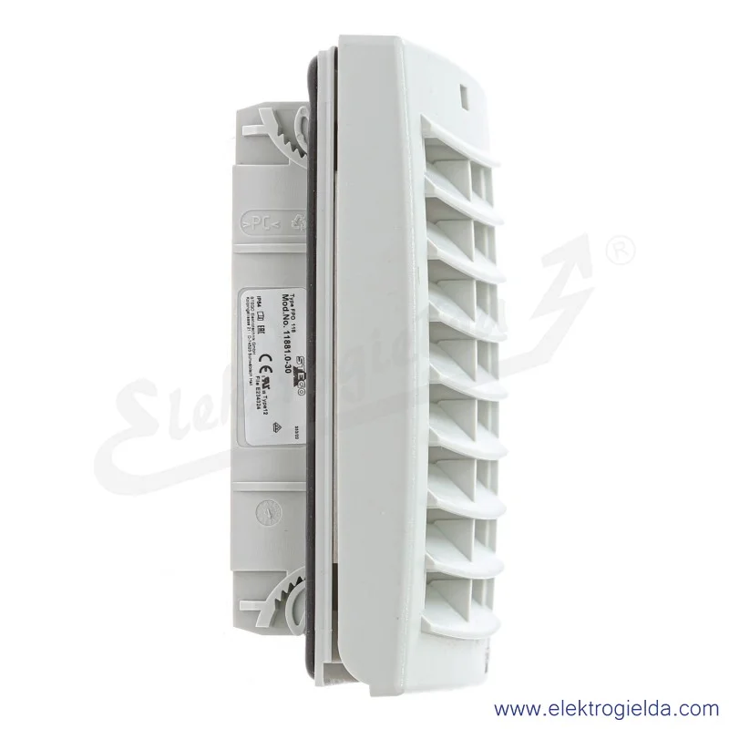 Kratka wentylacyjna 11881.0-30, FPO 118, wkład filtra G3, 124x124mm, IP 54 Kratka wentylacyjna 11881.0-30, FPO 118, wkład filtra G3, 124x124mm, IP 54