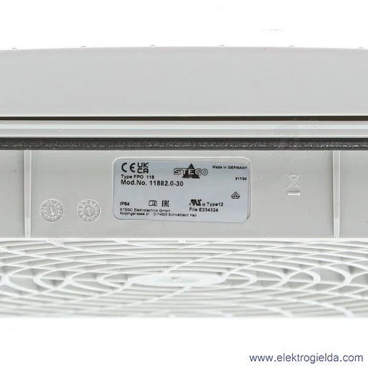 Kratka wentylująca 11882.0-30, FPO 118, (wkład G3), wyjściowa, 176x176mm, IP 54 Kratka wentylująca 11882.0-30, FPO 118, (wkład G3), wyjściowa, 176x176mm, IP 54