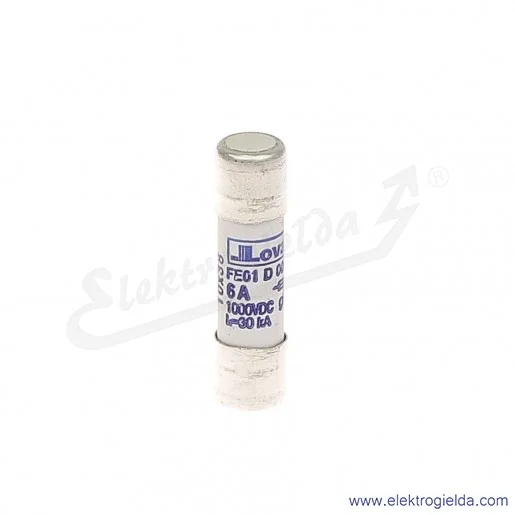 Wkładka bezpiecznikowa FE01D00600 10X38 6A gPV 1000VDC Wkładka bezpiecznikowa FE01D00600 10X38 6A gPV 1000VDC