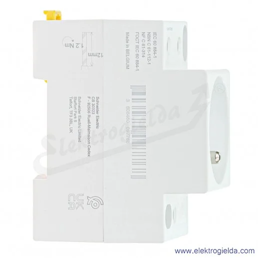 Gniazdo z bolcem A9A15306 IPC 2P+E 10/16A 250V na szynę TS35, Acti9 Gniazdo z bolcem A9A15306 IPC 2P+E 10/16A 250V na szynę TS35, Acti9