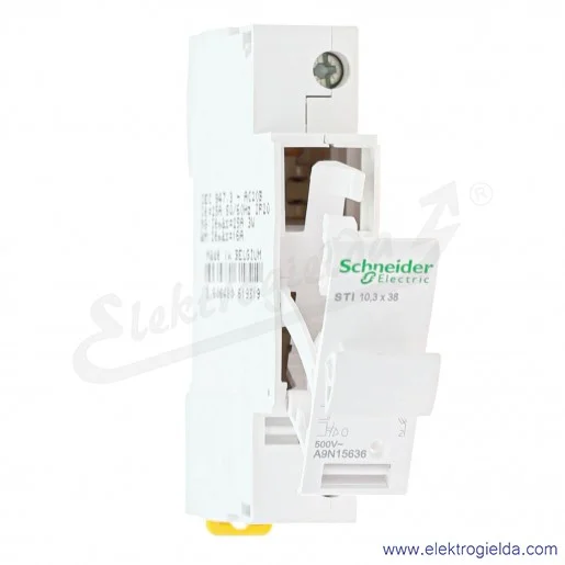Podstawa bezpiecznikowa A9N15636 STI-10,3x38-1 1-biegunowa 500V Acti9 Podstawa bezpiecznikowa A9N15636 STI-10,3x38-1 1-biegunowa 500V Acti9