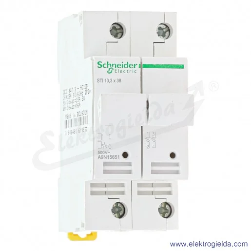 Podstawa bezpiecznikowa A9N15651, STI-10,3x38-2 2-biegunowa 500V Acti9 Podstawa bezpiecznikowa A9N15651, STI-10,3x38-2 2-biegunowa 500V Acti9