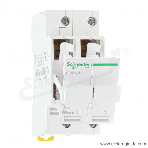 Podstawa bezpiecznikowa A9N15651, STI-10,3x38-2 2-biegunowa 500V Acti9 Podstawa bezpiecznikowa A9N15651, STI-10,3x38-2 2-biegunowa 500V Acti9