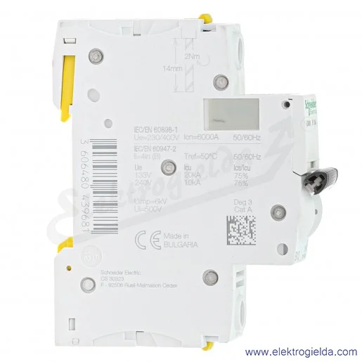 Wyłącznik nadprądowy iC60N-B13-1 B 13A 1-biegunowy Wyłącznik nadprądowy iC60N-B13-1 B 13A 1-biegunowy