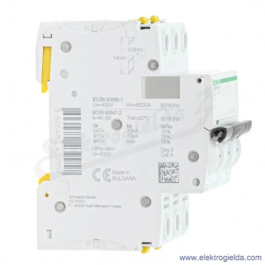 Wyłącznik nadprądowy iC60N-B32-3 B 32A 3-biegunowy Wyłącznik nadprądowy iC60N-B32-3 B 32A 3-biegunowy