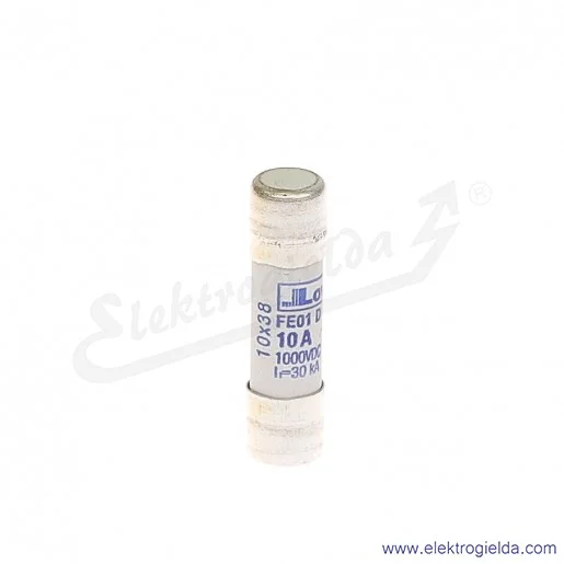 Wkładka bezpiecznikowa FE01D01000 10X38 10A gPV 1000VDC Wkładka bezpiecznikowa FE01D01000 10X38 10A gPV 1000VDC
