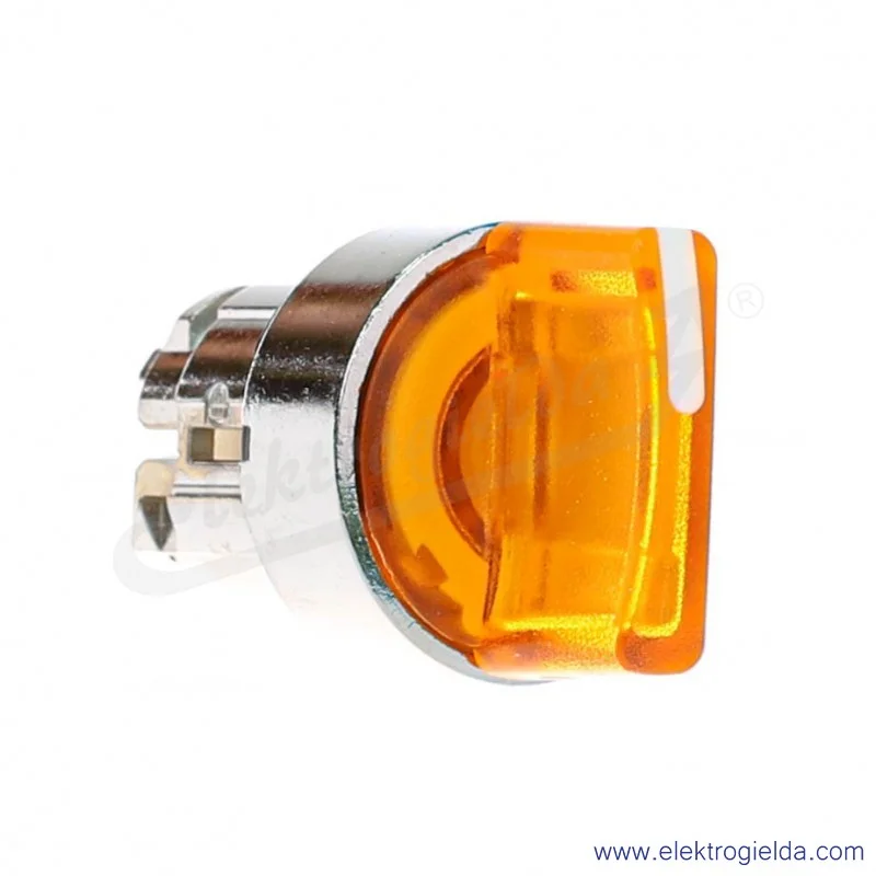 Napęd przełącznika ZB4BK1353 1-0-2, pomarańczowy podświetlany, napęd piórkowy, stabilny, fi 22mm