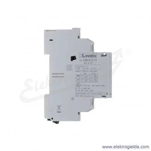 Styki pomocnicze SM1X1211 1NO+1NC montaż z boku do SM1P, SM1R Styki pomocnicze SM1X1211 1NO+1NC montaż z boku do SM1P, SM1R