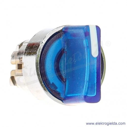 Napęd przełącznika ZB4BK1363 1-0-2 niebieski podświetlany, metalowy piórkowy krótki, do podświetlenia za pomocą LED Napęd przełącznika ZB4BK1363 1-0-2 niebieski podświetlany, metalowy piórkowy krótki, do podświetlenia za pomocą LED