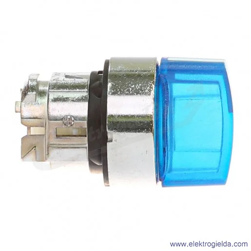 Napęd przełącznika ZB4BK1363 1-0-2 niebieski podświetlany, metalowy piórkowy krótki, do podświetlenia za pomocą LED Napęd przełącznika ZB4BK1363 1-0-2 niebieski podświetlany, metalowy piórkowy krótki, do podświetlenia za pomocą LED