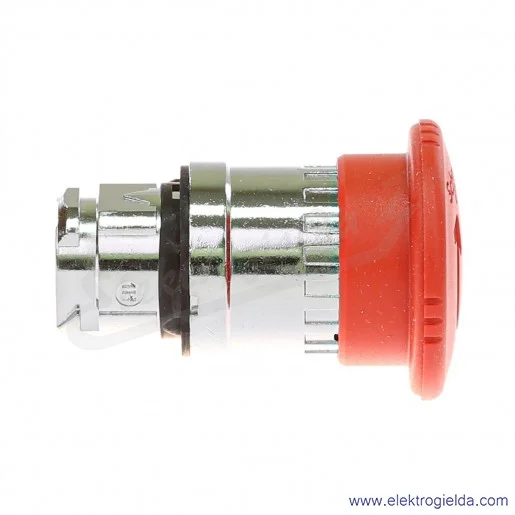 Napęd przycisku ZB4BS844, grzybek czerwony, ryglowany fi 40mm, odblokowanie przez obrót Napęd przycisku ZB4BS844, grzybek czerwony, ryglowany fi 40mm, odblokowanie przez obrót