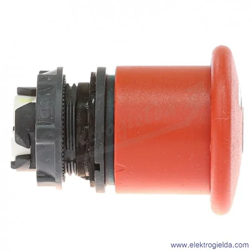 Napęd przycisku ZB5AT8643M czerwony grzybek fi 40mm, ryglowany podświetlany, odryglowywany przez pociągnięcie Napęd przycisku ZB5AT8643M czerwony grzybek fi 40mm, ryglowany podświetlany, odryglowywany przez pociągnięcie