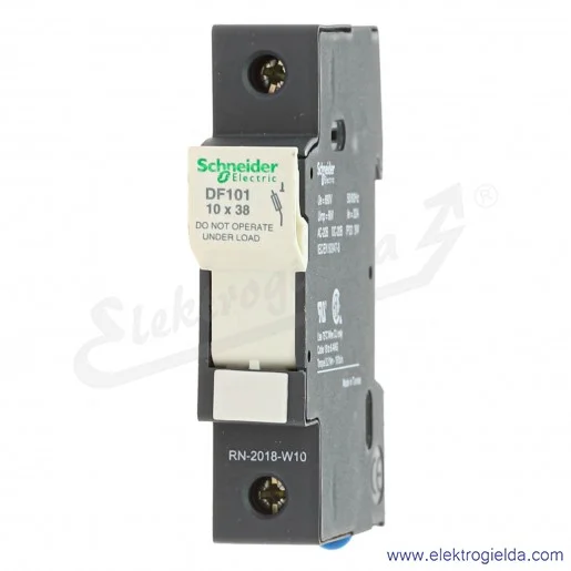 Podstawa bezpiecznikowa DF101, 10x38mm, 1P, 32A TeSys Podstawa bezpiecznikowa DF101, 10x38mm, 1P, 32A TeSys
