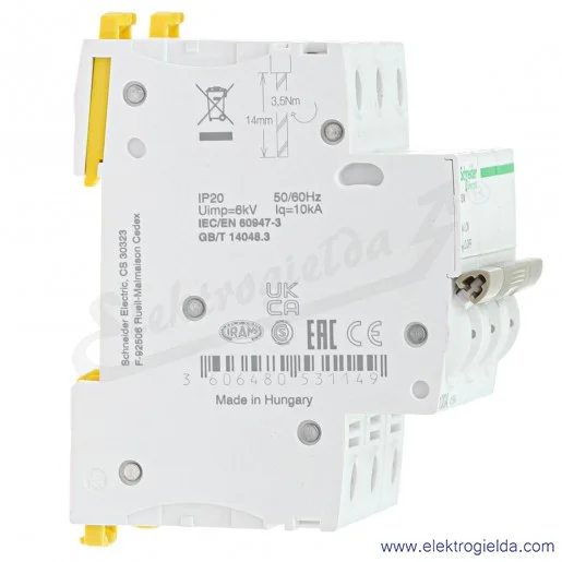 Rozłącznik izolacyjny A9S65391 Acti9 iSW 100A, 3P, 415V Rozłącznik izolacyjny A9S65391 Acti9 iSW 100A, 3P, 415V