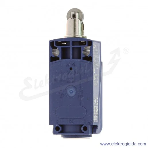 Wyłącznik krańcowy XCKP2102P16 1NO+1NC, plastikowy, rolka metalowa na trzpieniu Wyłącznik krańcowy XCKP2102P16 1NO+1NC, plastikowy, rolka metalowa na trzpieniu