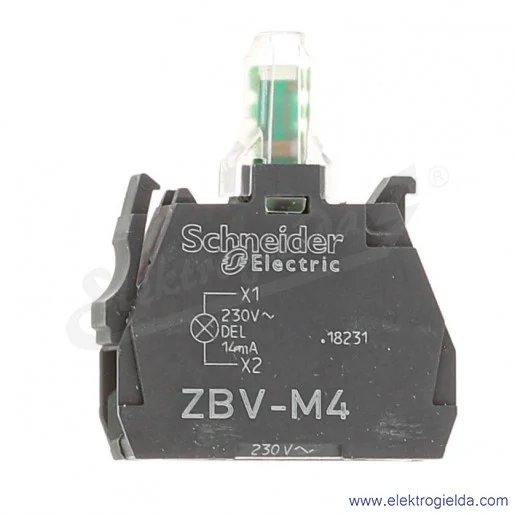 Moduł świetlny ZBVM4 230VAC, czerwony LED Moduł świetlny ZBVM4 230VAC, czerwony LED