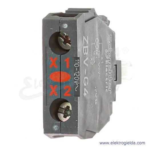 Blok podświetlający ZBVG4 czerwony LED 120VAC Blok podświetlający ZBVG4 czerwony LED 120VAC