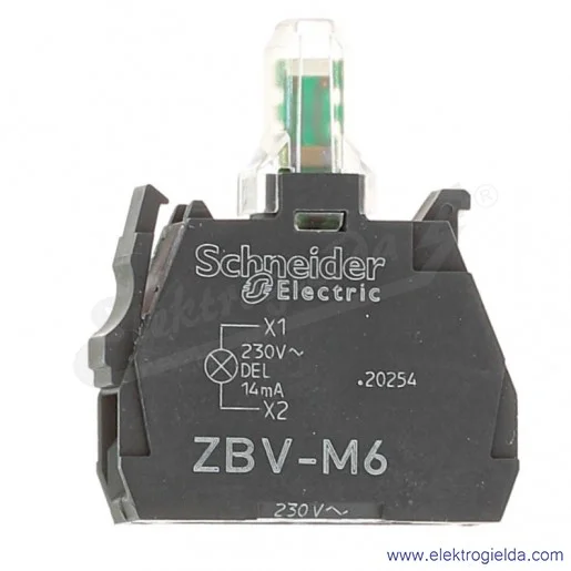 Moduł podświetlający ZBVM6 niebieski LED 230VAC Moduł podświetlający ZBVM6 niebieski LED 230VAC